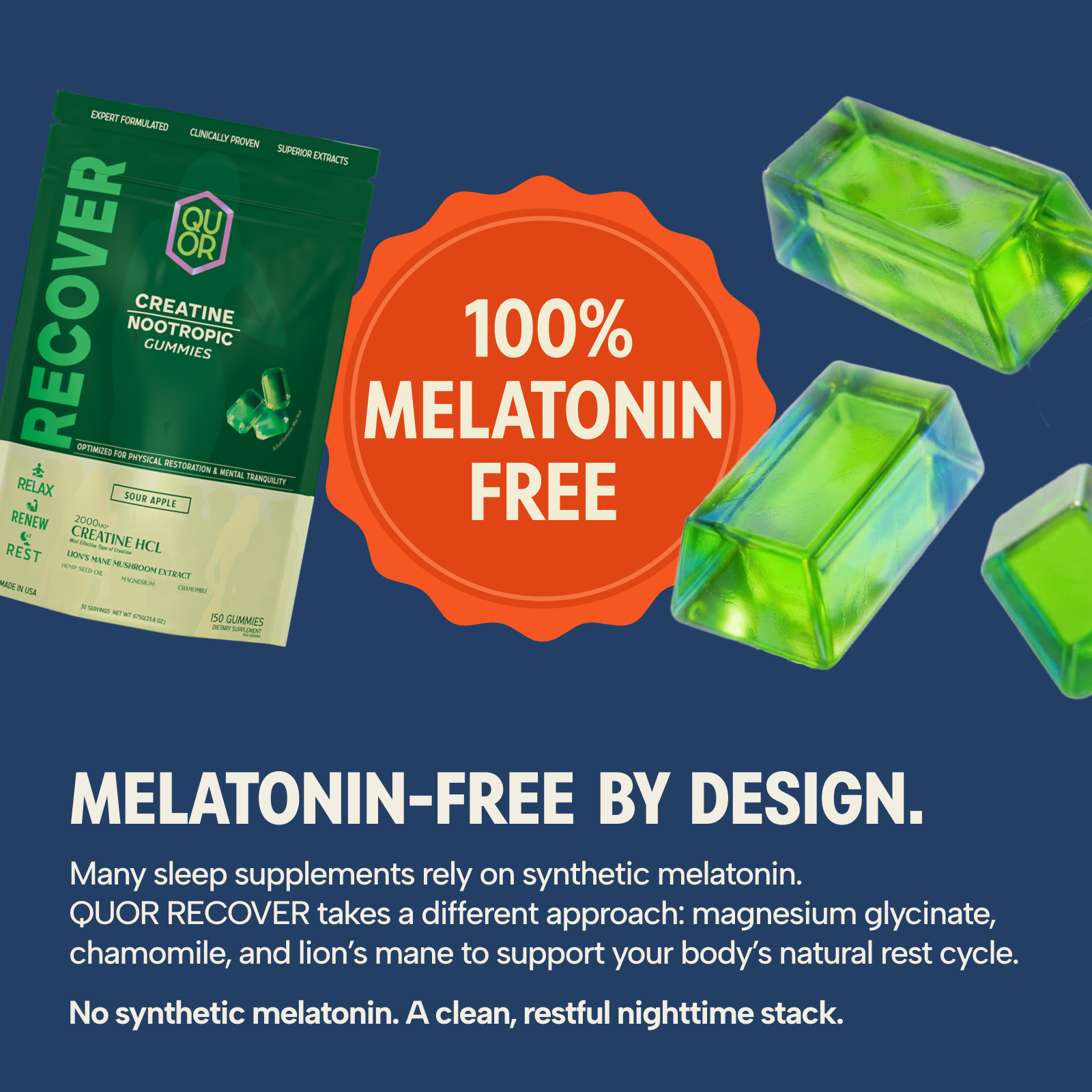 QUOR Recover: Creatine HCl Gummies